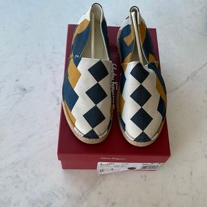 Never worn ferragamo espadrilles